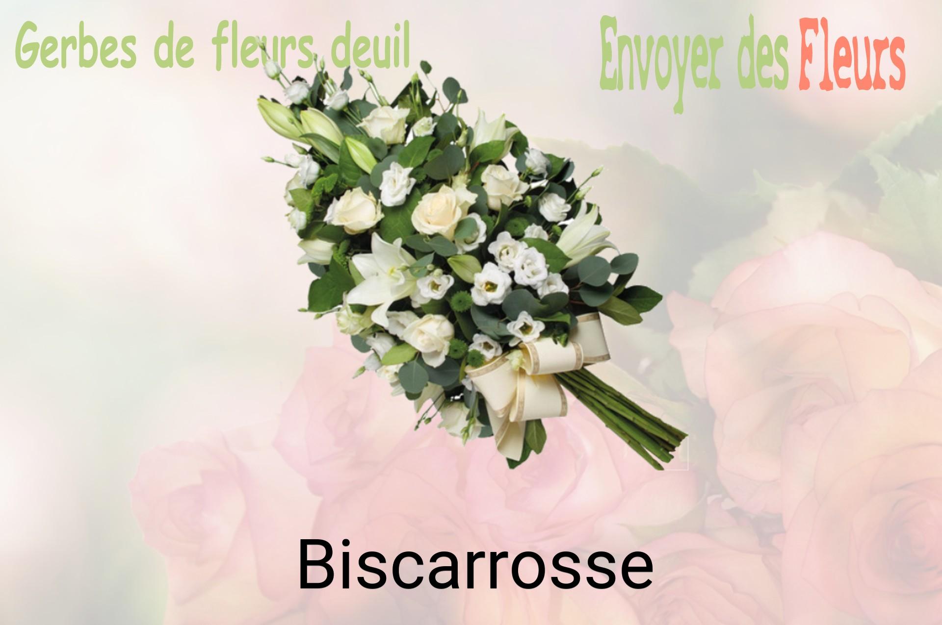 Gerbe de fleurs de deuil livrée à Biscarrosse